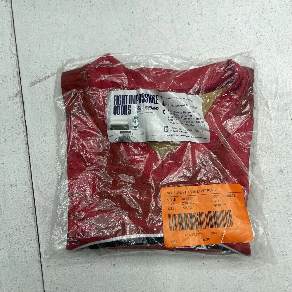 San Francisco 49ers Jersey Youth Small Red NFL Football Reversible NFL Flag - Picture 9 of 9